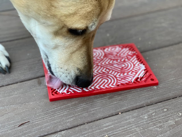Love eMat - Enrichment Lick Mat for Dogs | Heart Design | SodaPup
