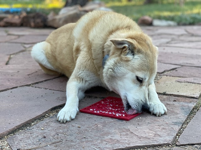 Love eMat - Enrichment Lick Mat for Dogs | Heart Design | SodaPup