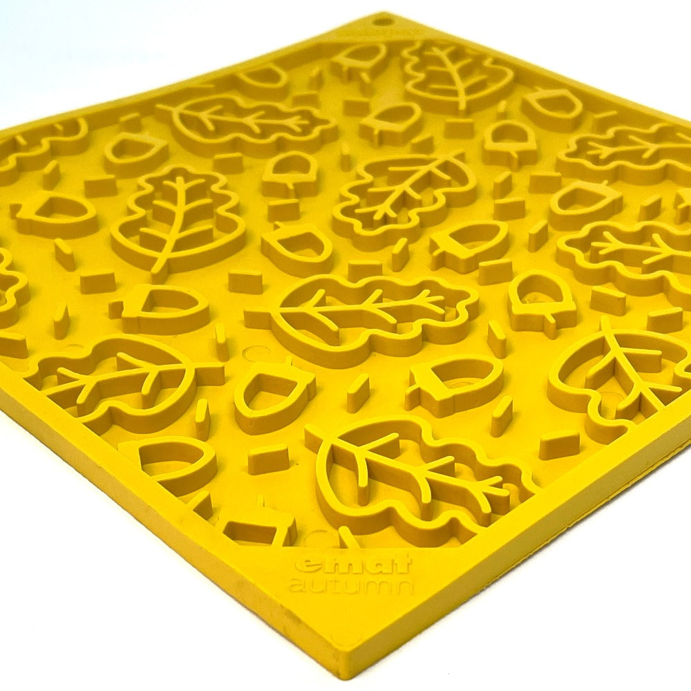 Autumn eMat - Enrichment Lick Mat For Dogs | Fall Leaves Design | SodaPup