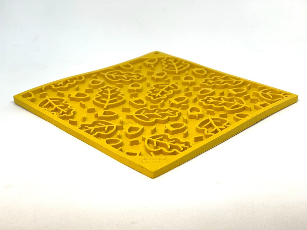 Autumn eMat - Enrichment Lick Mat For Dogs | Fall Leaves Design | SodaPup