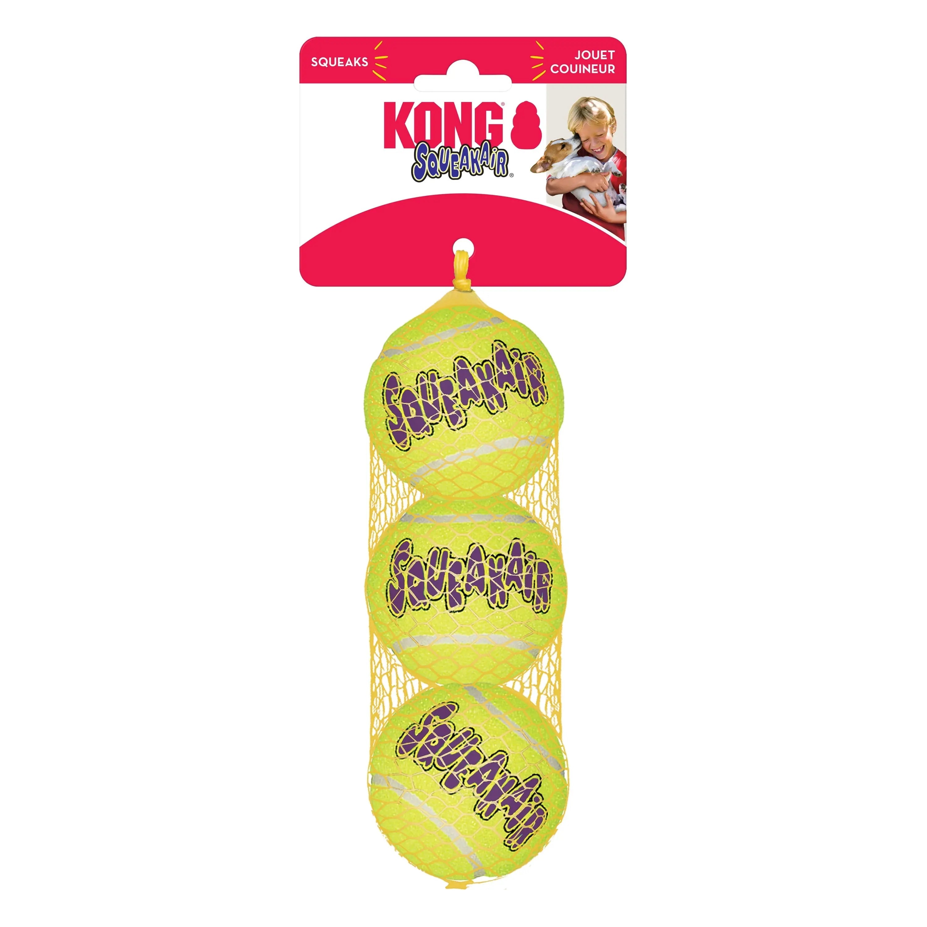 KONG ® Squeakair® Balls Dog Toy, Medium, 3-Pack