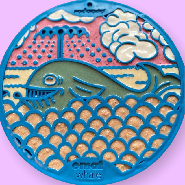 Whale eMat - Enrichment Lick Mat for Dogs - with Suction Cups | Whale Design | USA Made