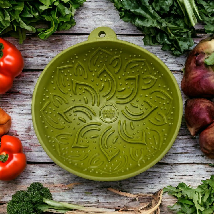 Garden of Eatin' Tipsy Bowl - Wobble Lick Mat for Dogs | USA Made