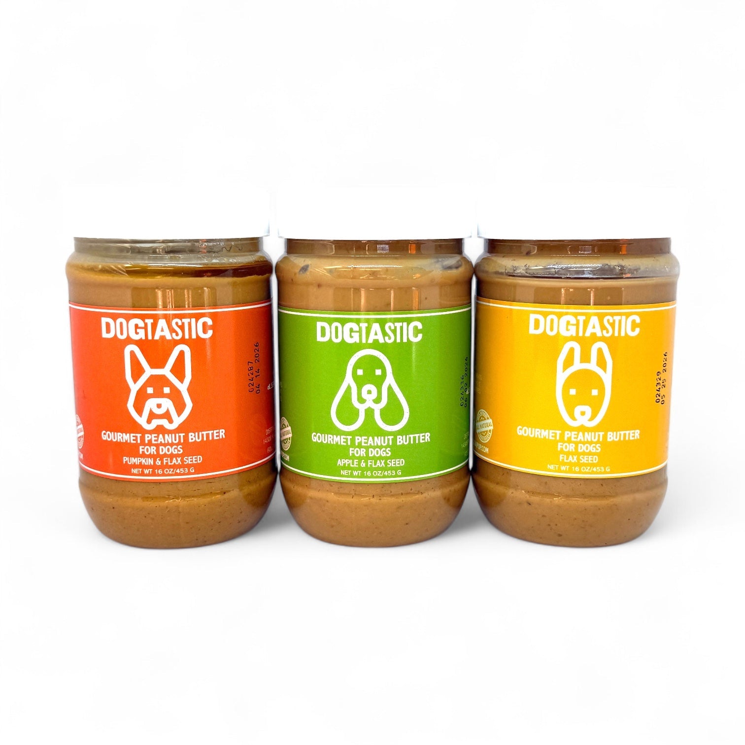 Dogtastic Peanut Butter for Dogs with Flax Seed - Xylitol-Free | USA Made - 50% off