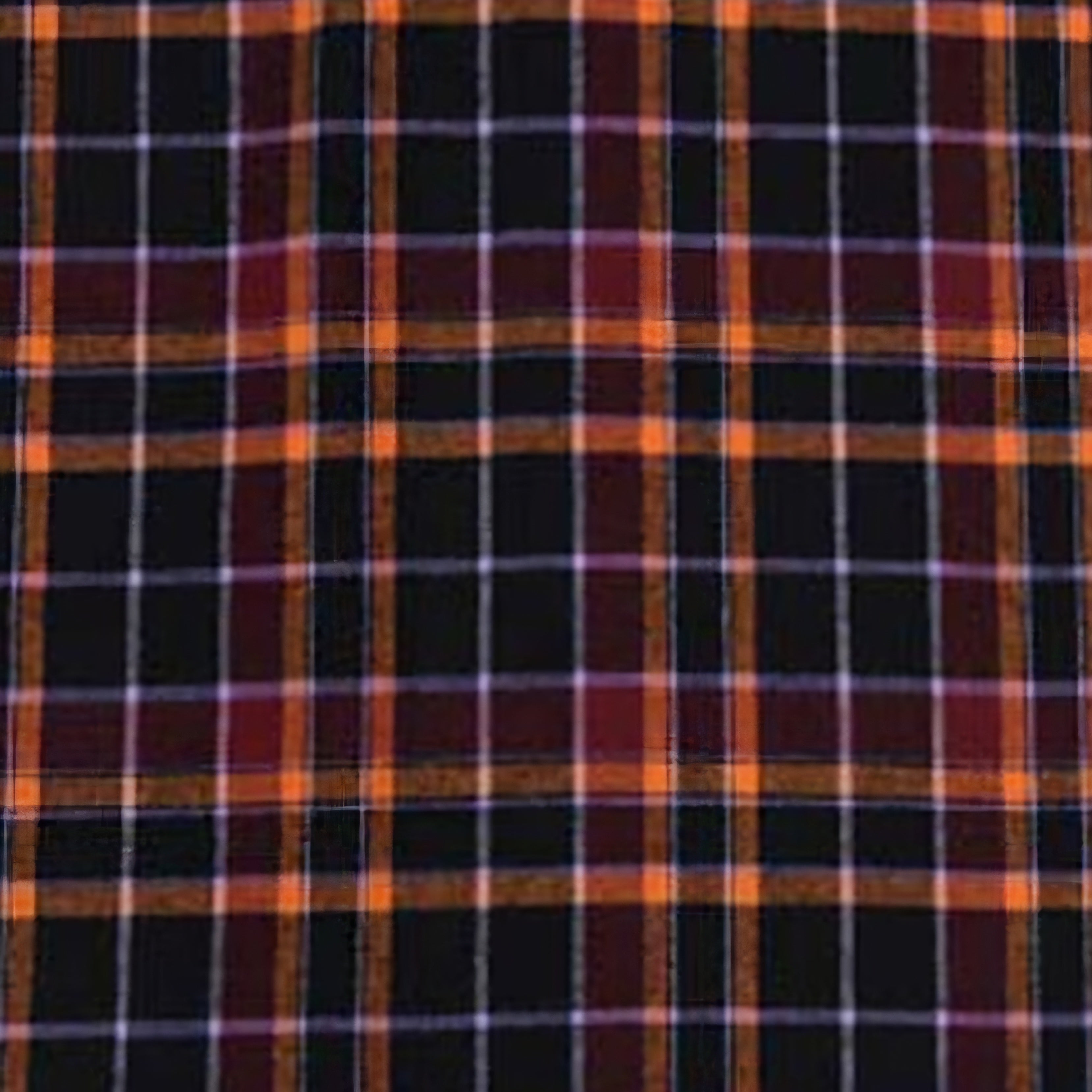 Black Dark Purple Orange and Light Purple Paid Flannel