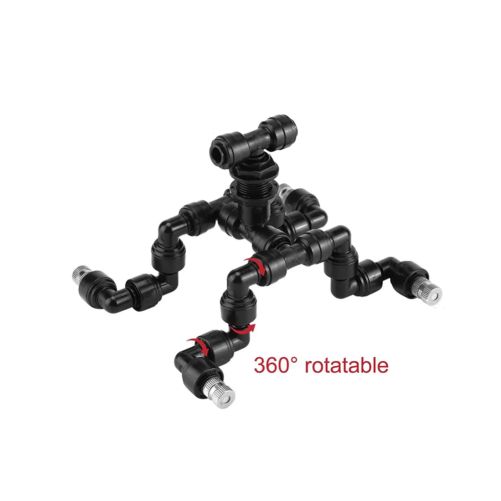 360° Adjustable Reptile Misting Nozzle – High-Pressure Fogger for Terrariums, Greenhouses, and Rainforest Enclosures
