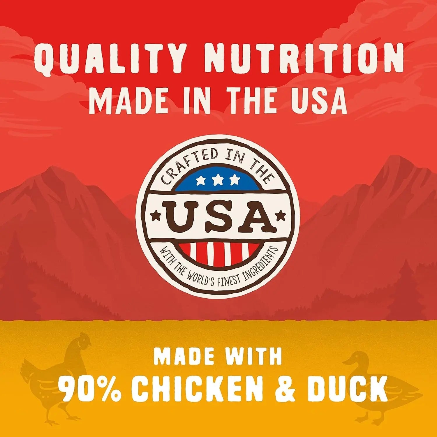 Wild Red Jerky Nuggets - 90% Protein-Rich Chicken & Duck Dog Treats - Grain-Free Training Rewards for All Breeds - Made in USA - 6 Oz Bag