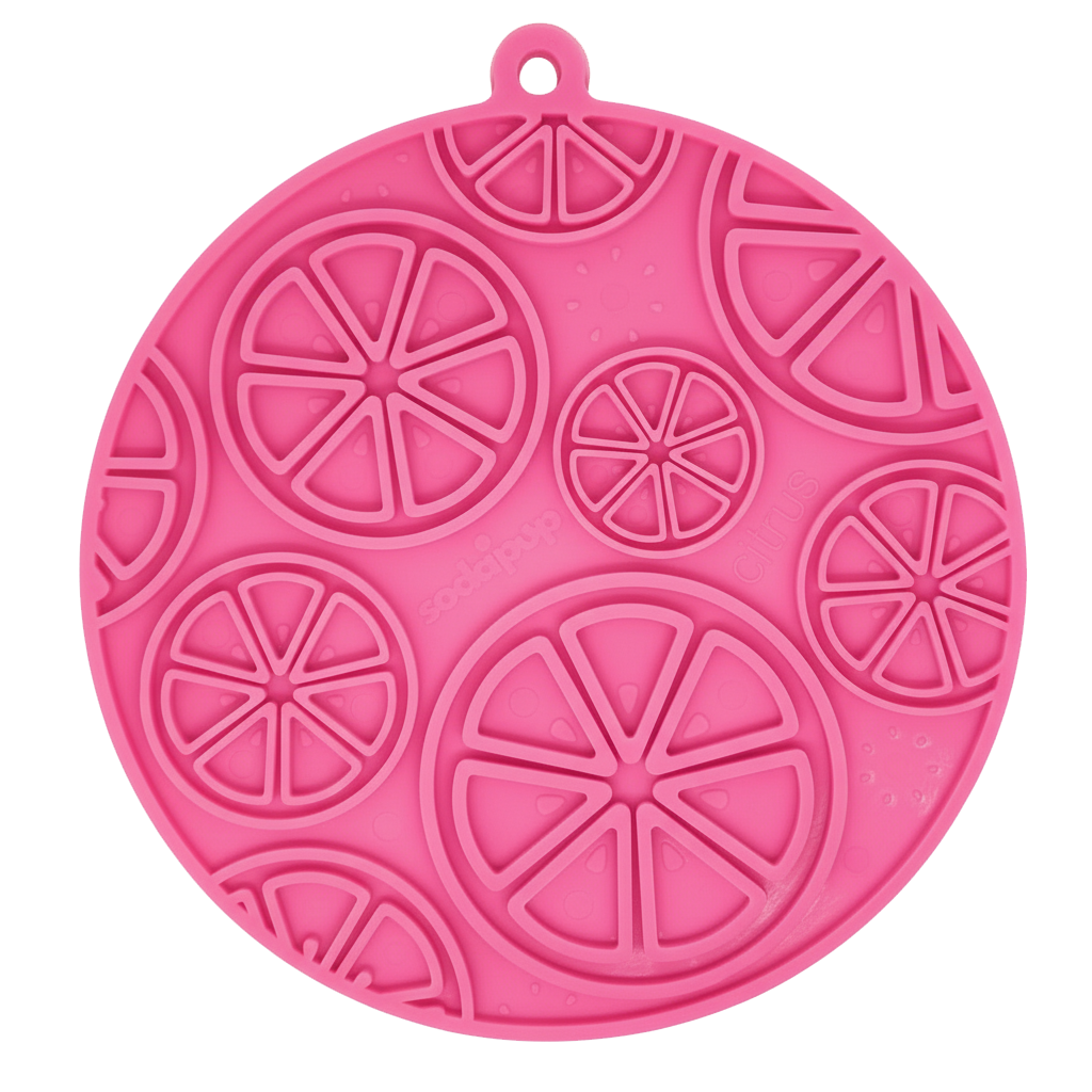 Citrus Design eMat - Enrichment Lick Mat For Dogs - with Suction Cups | USA Made