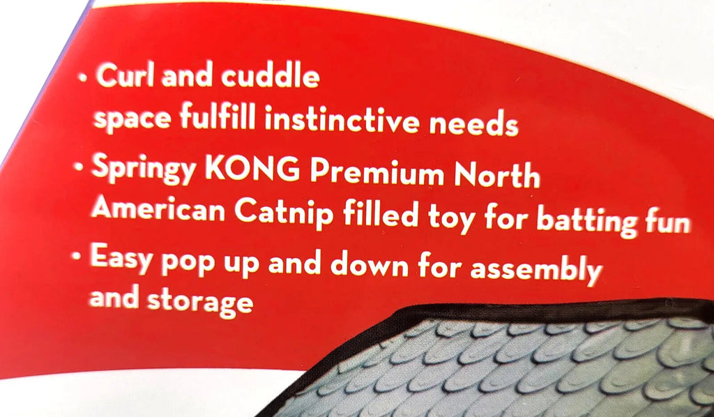 Kong Play Spaces Bungalow with Catnip Cat Kitten Toy
