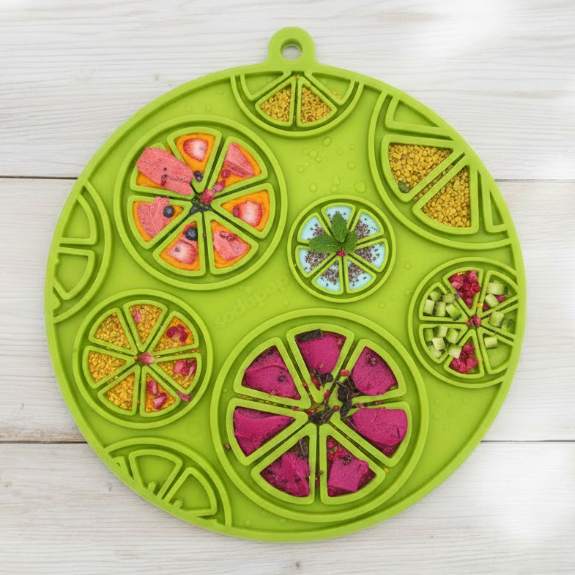 Citrus Design eMat - Enrichment Lick Mat For Dogs - with Suction Cups | USA Made