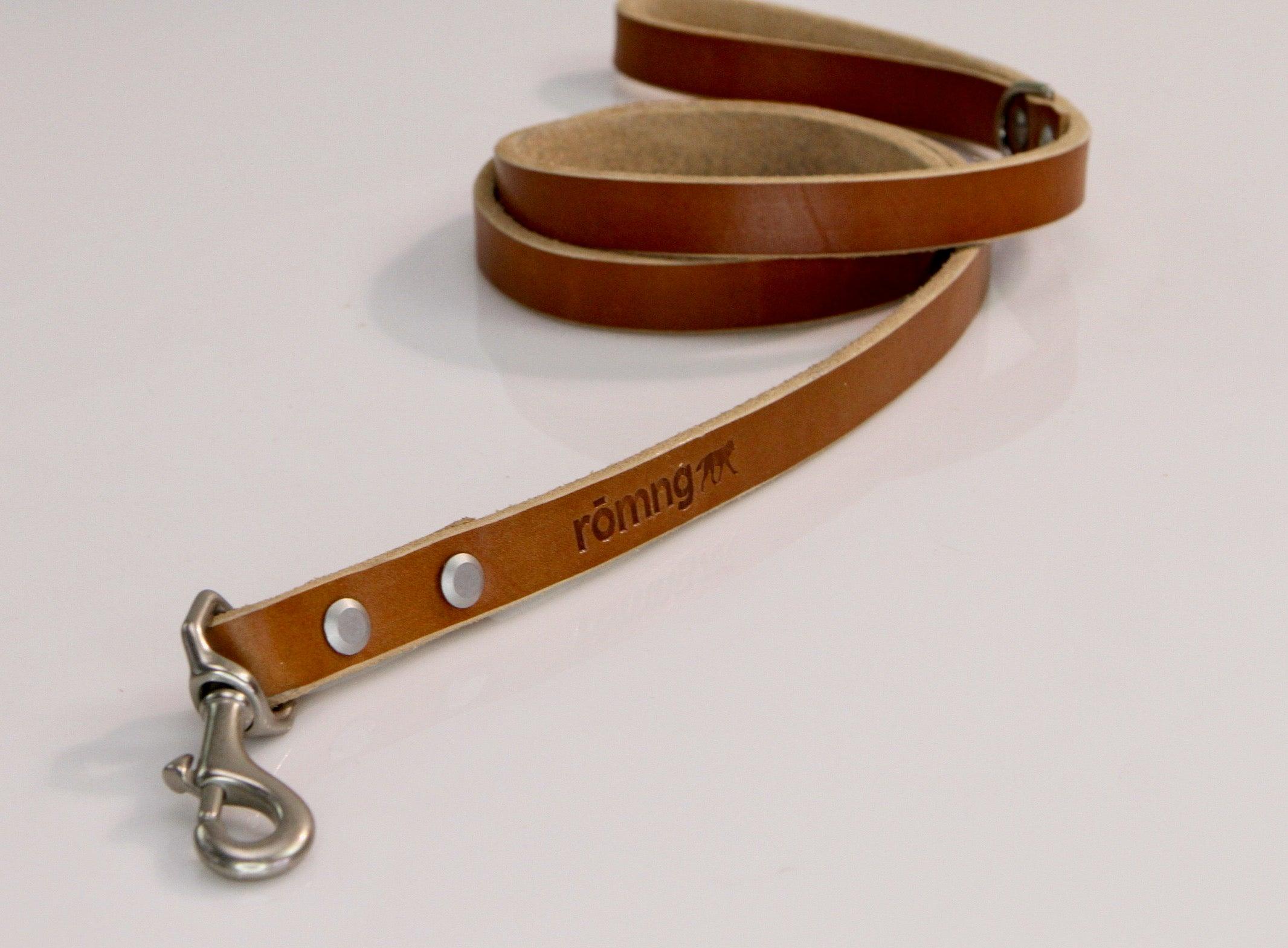 Handmade leather dog leash