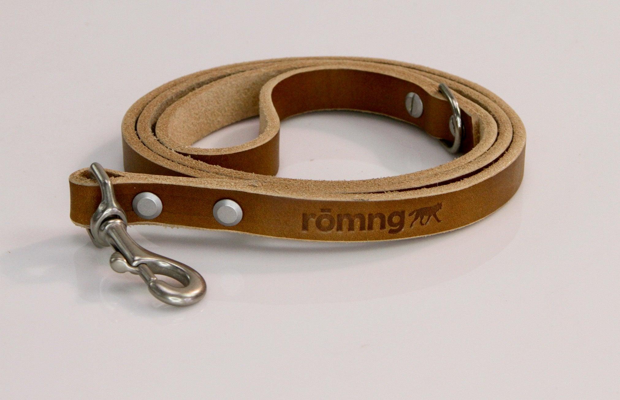 Handmade leather dog leash