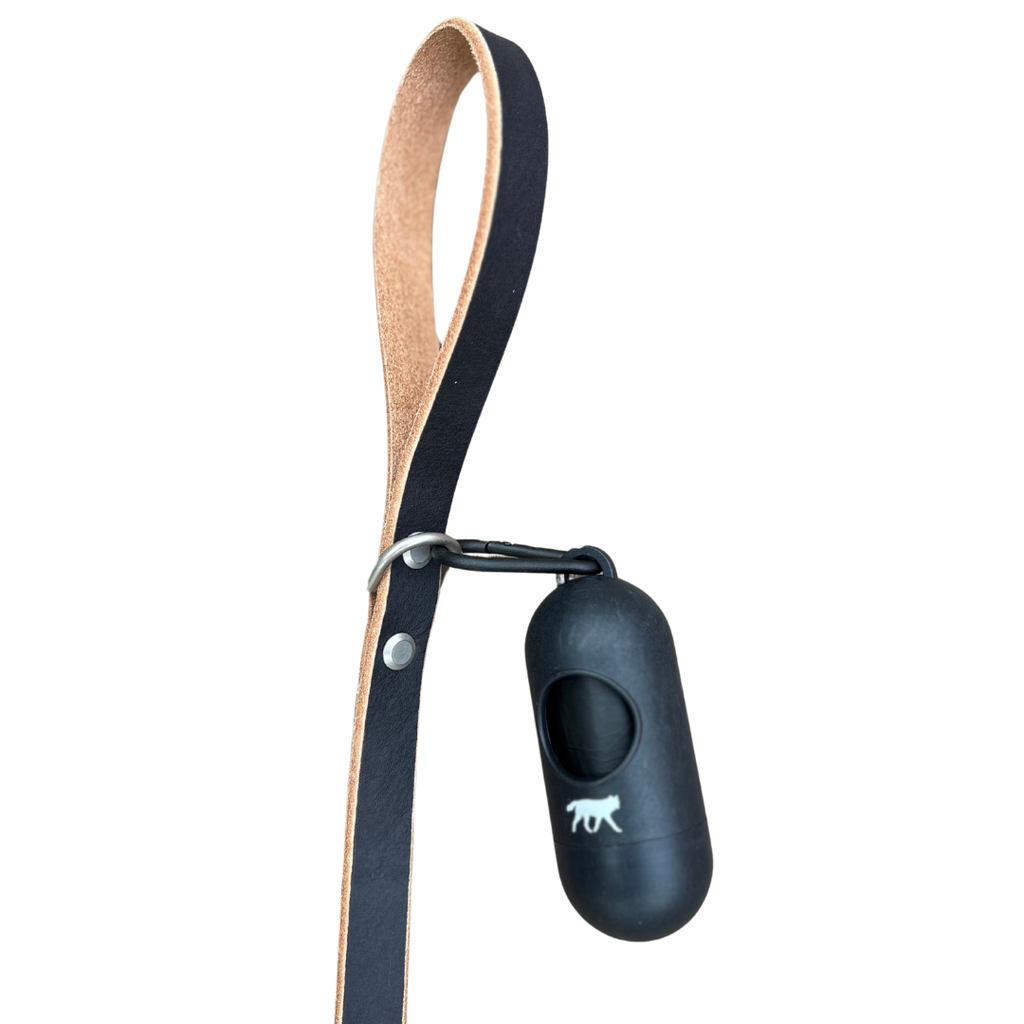 Bamboo poop bag dispenser + compostable roll