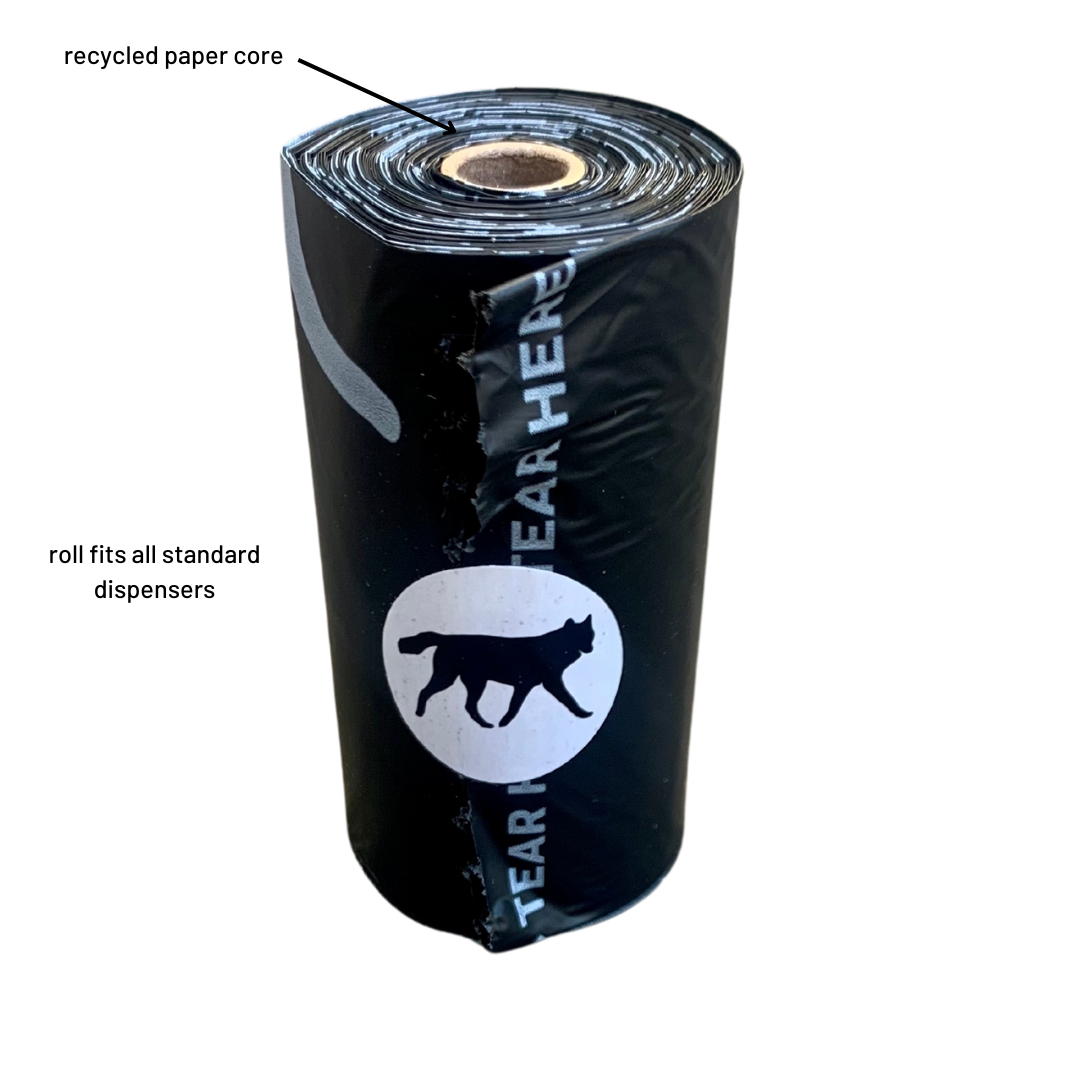 Compostable plant-based dog poop bags