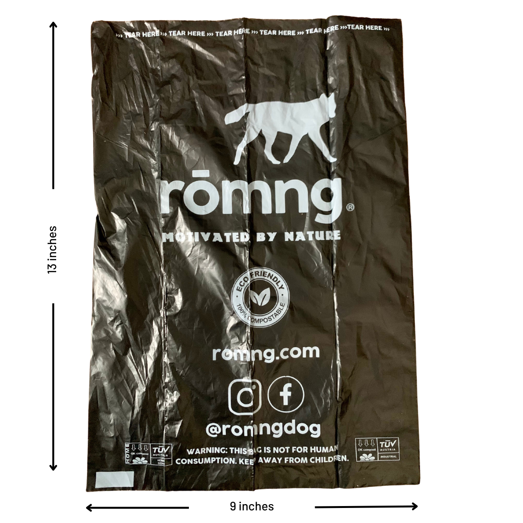 Compostable plant-based dog poop bags