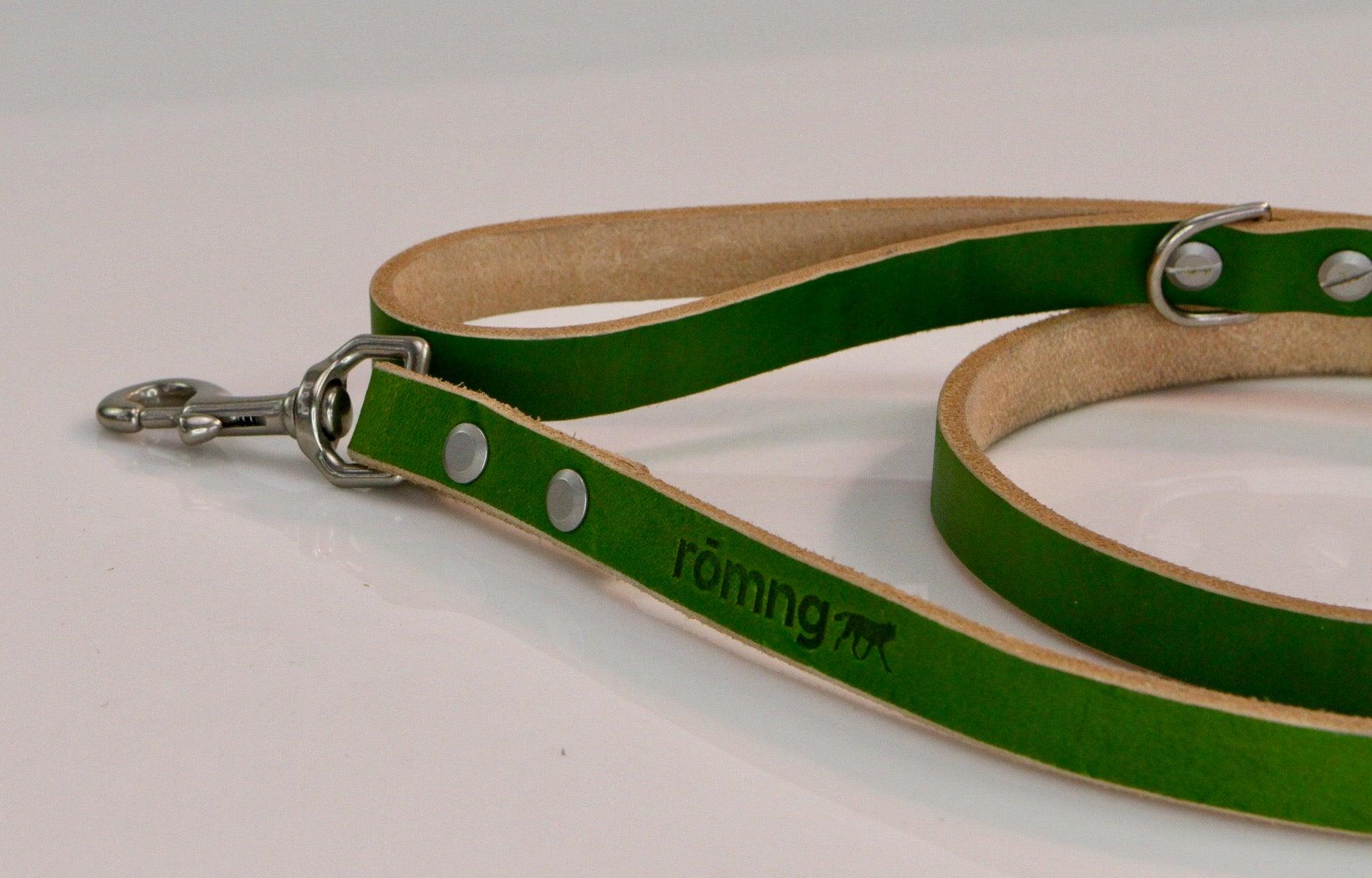 Handmade leather dog leash