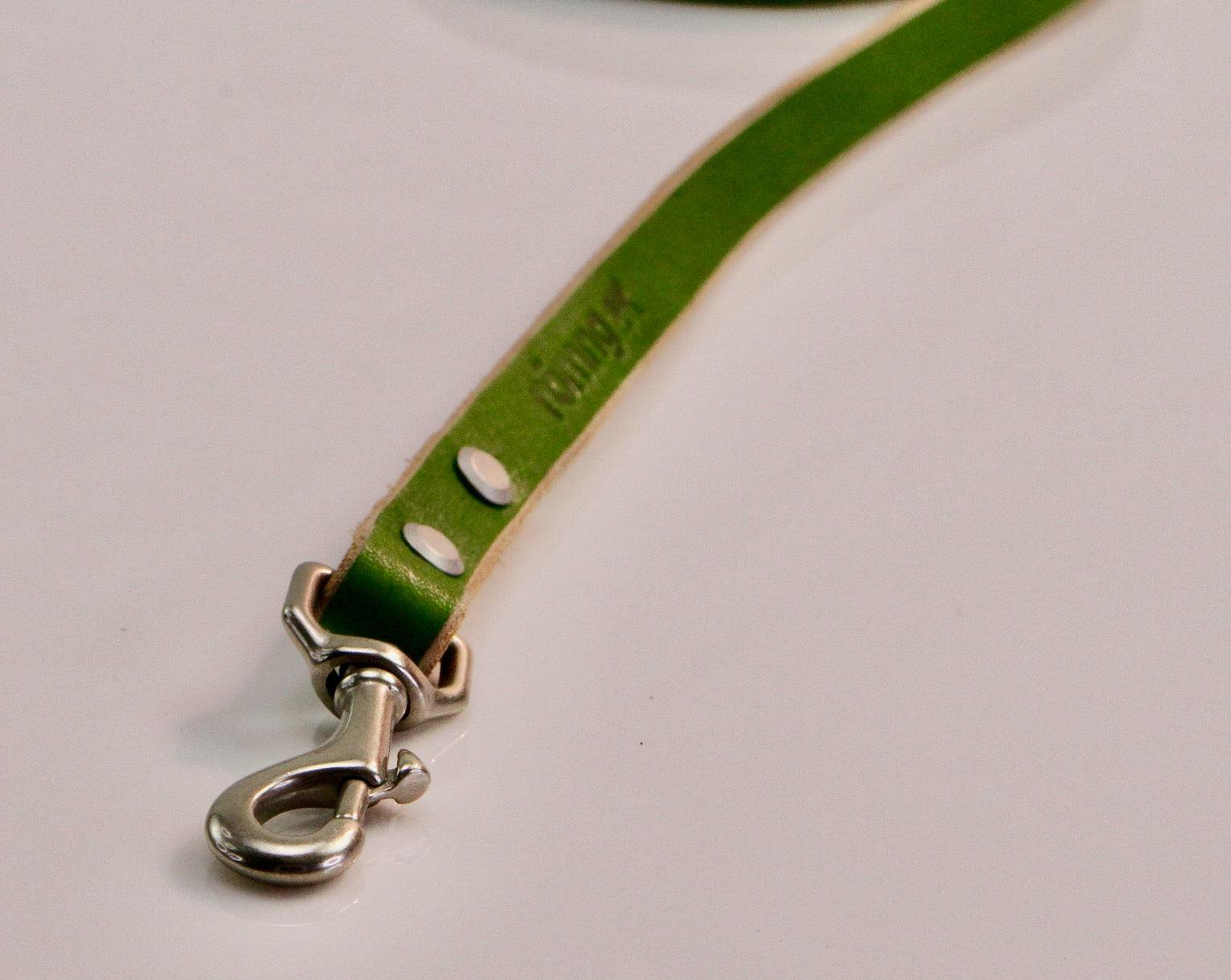 Handmade leather dog leash