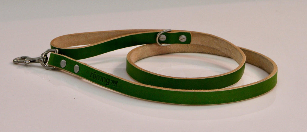 Handmade leather dog leash