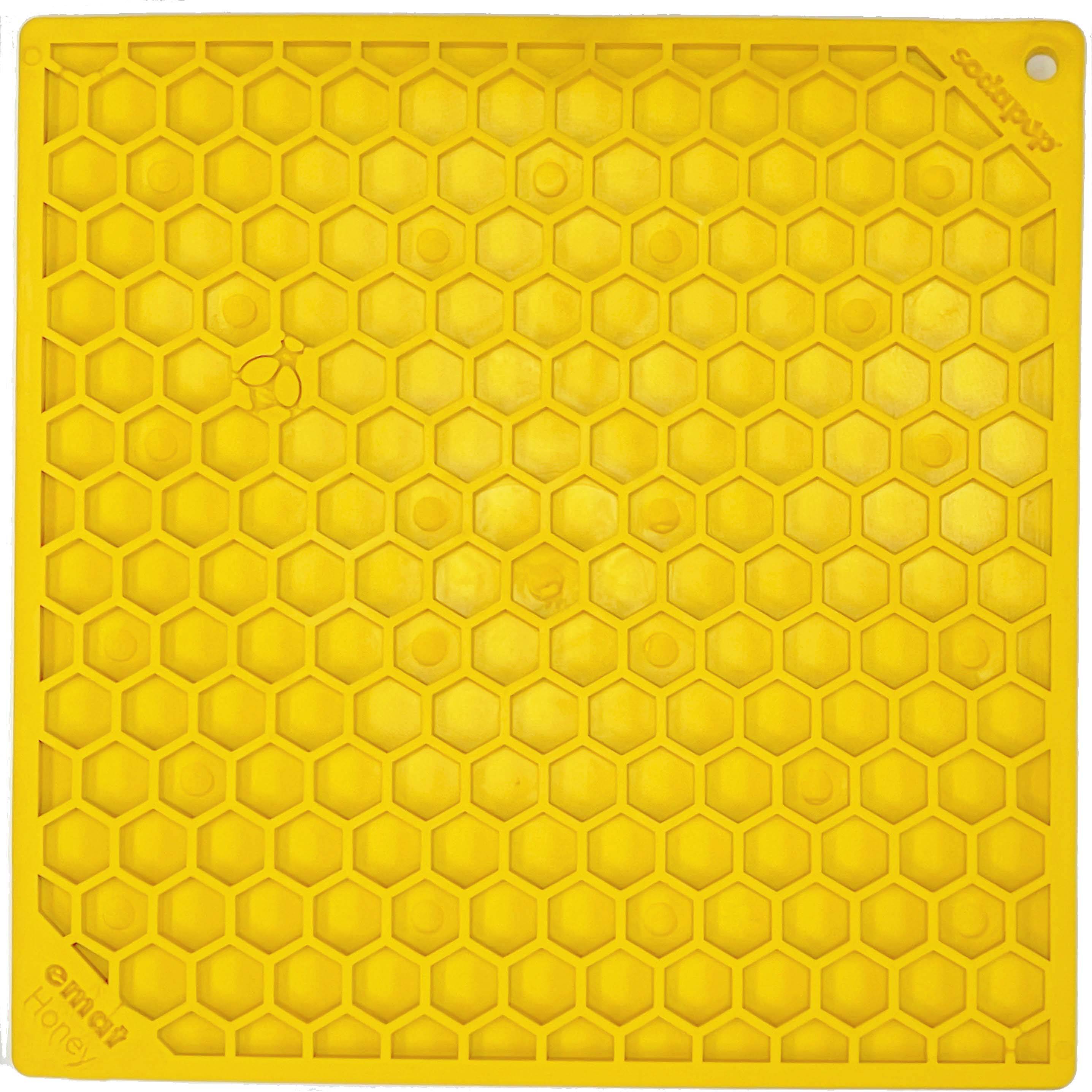 Honeycomb eMat - Enrichment Lick Mat for Dogs | eMat Enrichment Toy for Anxiety Relief | SodaPup