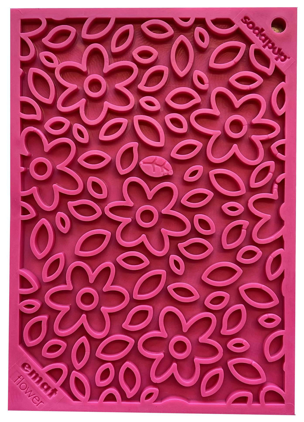 Flower Power emat - Enrichment Lick Mat for Dogs | Flower Design | USA Made