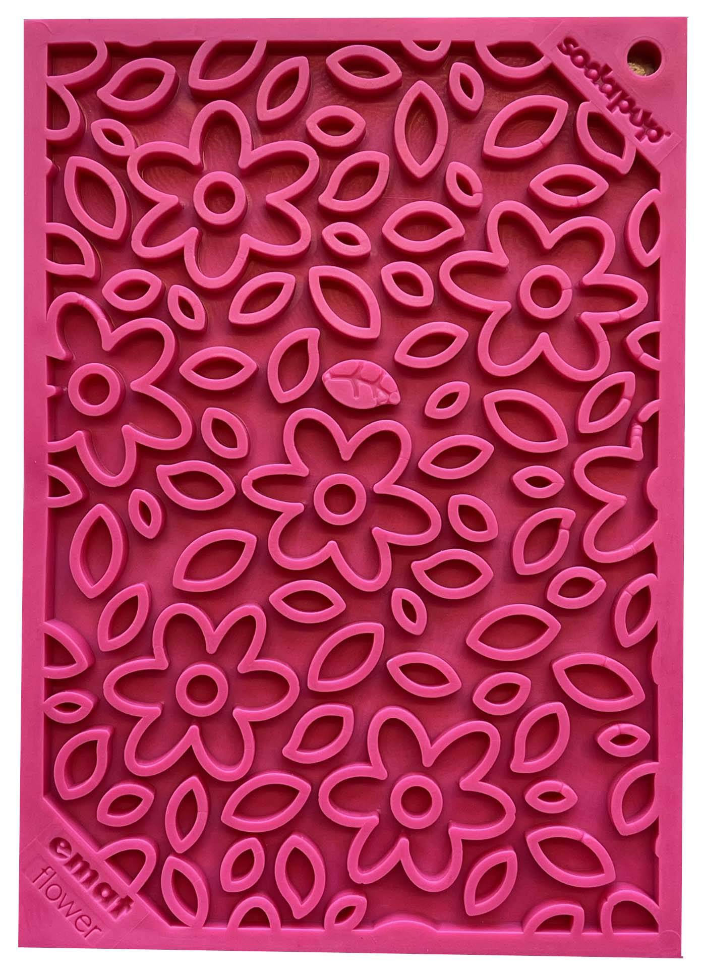 Flower Power emat - Enrichment Lick Mat for Dogs | Flower Design | USA Made