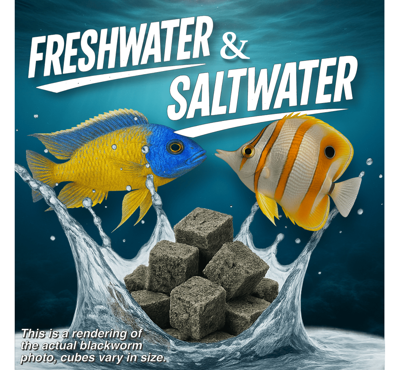 Premium Freeze Dried Blackworms - Color Boost